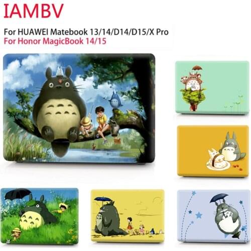 Totoro color printing shell case For huawei Matebook Mate 13 14 X pro ,Cases for MagicBook14 15 16.1 Mate book D14 D15 X 2020