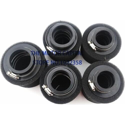 Black Straight Neck Foam Air Filter 35mm 38mm 42mm 45mm 48mm Scooter CG125 150cc Dirt Pit Bike Motorcycle