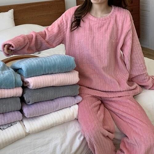 FLITSOUL Womens Plush Pajamas