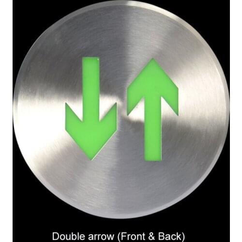 Stainless steel ground luminous indicator sign light fire emergency evacuation route instructions fluorescent sign light