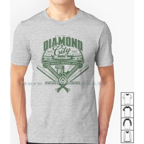 Diamond City T Shirt 100% Cotton 4 4 Four Boy 3 Gauntlet Tec New Vegas Boy Pipboy Power Armor Diamond Diamond City Commonwealth