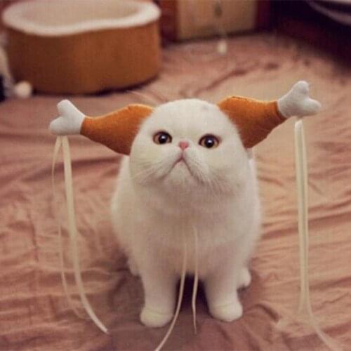 Pet Headdress Non Woven Fabric Headgear Lovely Creative Funny Drumpstick Pet Costume Headband Cat Binaural Drumsticks Ornaments