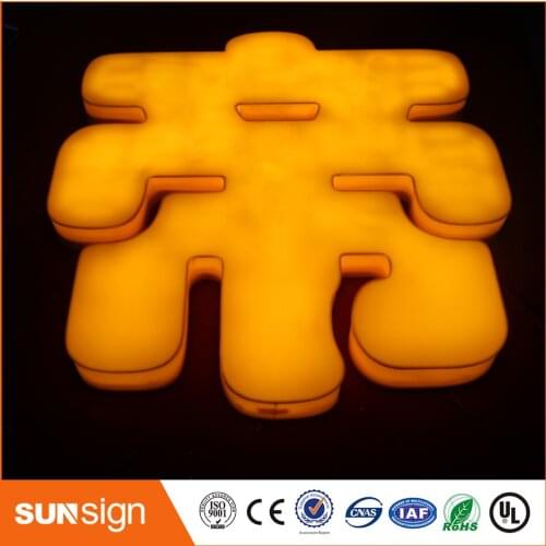 Hot selling 3D Backlit Lighting Acrylic Mini LED Channel Letter Sign
