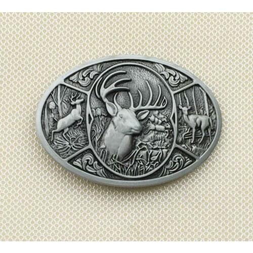 Browning Hunter Deer Western Belt Buckle suitable for 4cm wideth belt with continous stock