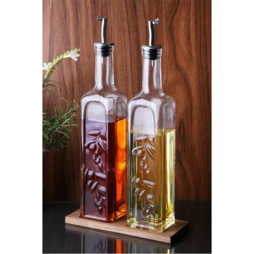 Kitchen Olive Oil Vinegar Storage Bottle BBQ Leakproof Dispenser Container For Salad Kitchenware Cooking Accessory Gravy Boat