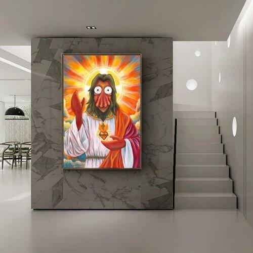 Futuramaes Zoidberges Jesuses Canvas Prints Wall Art Picture Modular Paintings For Living Room Poster On The Wall Home Decor