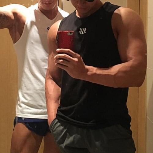 2021 Gyms Clothing Mens Bodybuilding Tank-Top Cotton Sleeveless Vest Sweatshirt Fitness Workout Sportswear Tops Male Clothes