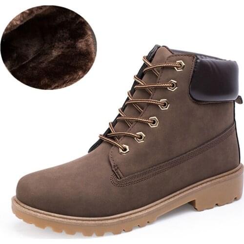 2019 Autumn And Winter Mens Casual Fashion Shoes Couple Outdoor Tooling Cotton Shoes Mens High Boots Large Size Military Boots