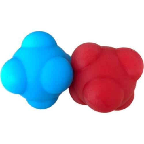 Badminton Agility Training Speed Massage Ball Tennis Accessories Hexagonal Beaction Ball Directional Sensitive Half Volley