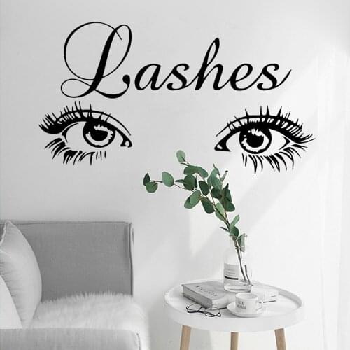 Lahes Wall Stickers Eyelashes Wallpaper Home Decoration Wall Decals For Kids Rooms Home Decor Decal Creative Stickers B262