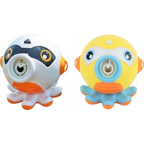 Octopus Automtic Bubble Toys Machine Maker Bubble Blower w/ LED for Kids