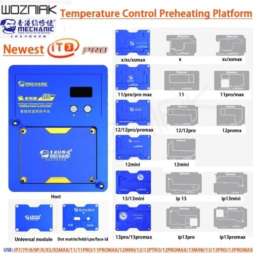 MECHANIC iT3 Intelligent Preheating Platform For iPhone X-12 PRO MAX Motherboard Layered/IC Chip BGA Stencil/Dot Matrix Repair