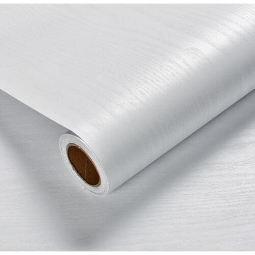 Wood Grain Waterproof Self-adhesive Modern Vinyl Wallpaters Living Room Doors Cabinet Decorative Home Room Furnitures Renovation