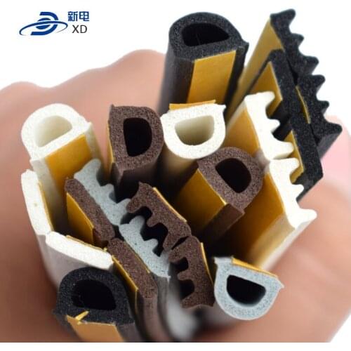 High quality fire door window rubber shower strips