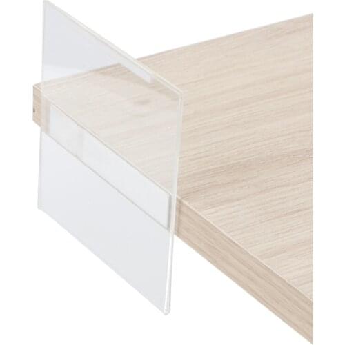 Hard Plastic Clear Double Sided Acrylic Sign Holder Photo Menu Frame U Card Sleeve