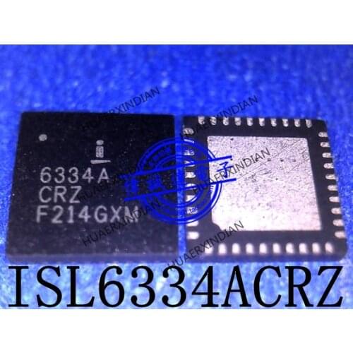 1Pieces New Original ISL6334ACRZ-T 6334A CRZ QFN40 In Stock Real Picture