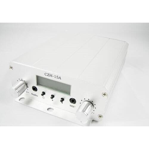 10pcs 15W CZH-15A FM stereo PLL transmitter GP antenna power KIT
