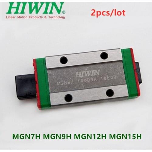 2pcs 100% original HIWIN linear block carriage MGN7H MGN9H MGN12H MGN15H for mini linear guide CNC part MGN7 MGN9 MGN12 MGN15