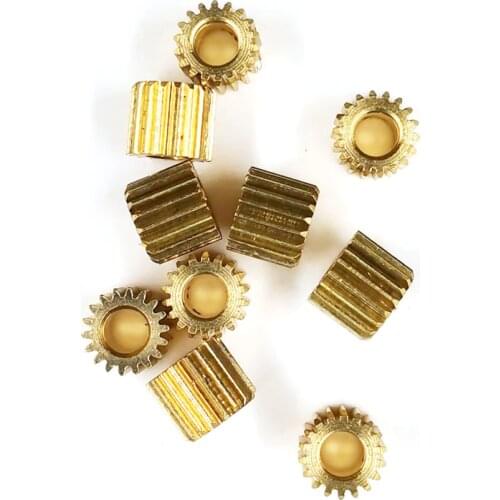 183A 0.3M Gear 18 Teeth Good Mechanical Copper Gear Hole 3MM Tight Small Modulus Pinions 10pcs/lot