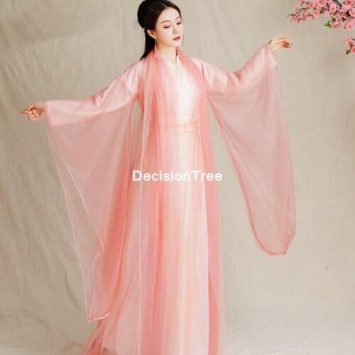 2021 chinese traditional costume for women ancient hanfu dress cosplay lady elegant tang stage costume oriental dress dance wear