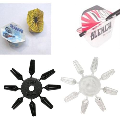 8pcs/Set Alloy Darts Flight Savers Protectors Dart Darts Tail Steel Black Tip Accessories Protector Wing Flight White Soft Z4N6