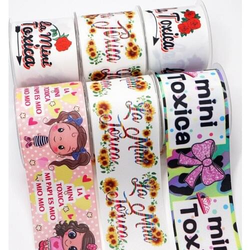 Choshim accessories 10 Yards Per Size Mexico Ribbon Printed Grosgrain Ribbon DIY Bow Bag Material 47581