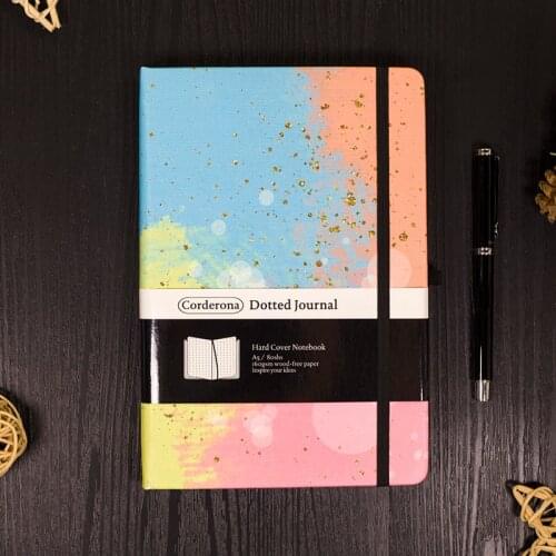 A5 160gsm Bullet Dotted Grid Journal Love Bubble Hard Cover Notebook Travel Diary Planner journal notepad kawaii diary