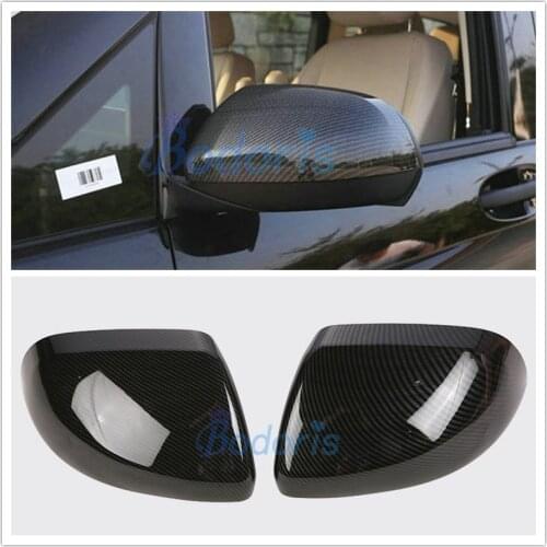 For Mercedes-Benz Vito Valente Metris W447 2014-18 Carbon Fiber Color Rearview Mirror Cover Side Wing Cap Shell Case Accessories