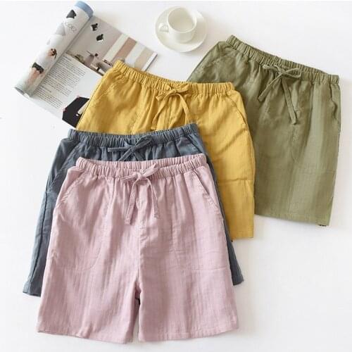 Fdfklak Summer New Couple Cotton Thin Pajama Pants Men And Women Sleep Shorts Women Sleeping Pajamas Shorts Lounge Bottoms