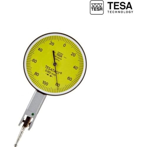 TESA Graduation 0.002mm Measuring range 0.2mm 0-100-0 lever dial indicators 01810010