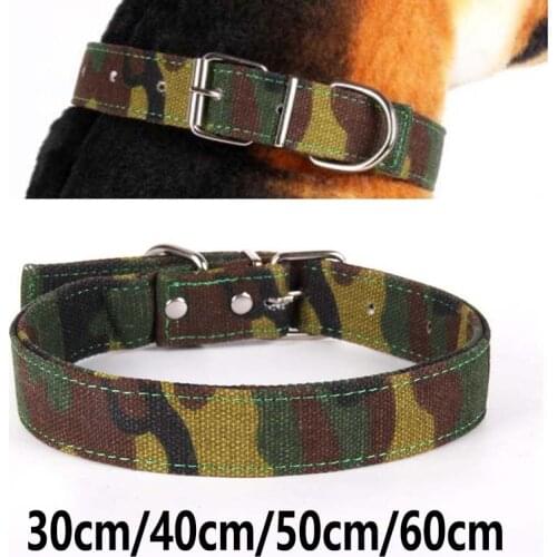 S/M/L/XL Camouflage Dog Collar for Small Medium Dogs Adjustable Dogs Pets Accessories Chihuahua Puppy Collars