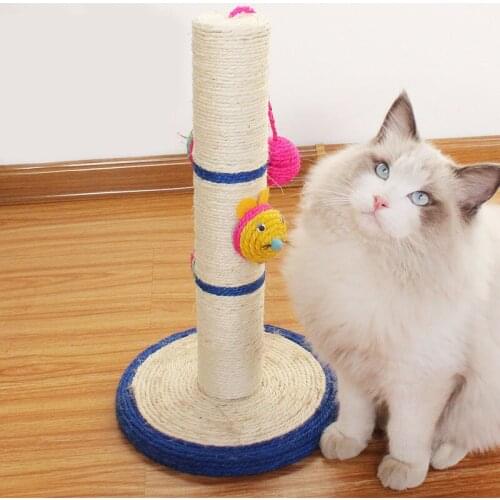 Sisal Cat Scratching Post Cat Scratching Board Sisal Mouse Funny Cat Toy Cat Grinding Claw Toy Funny Cat Ball Biting Resistance