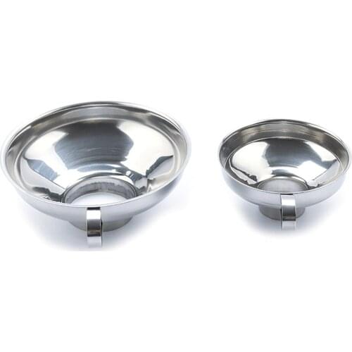 Canning Funnel Stainless Steel Wide Mouth Canning Funnel Hopper Filter Leak Wide Mouth Can For Oil Wine Bake Tools Kichen Supply