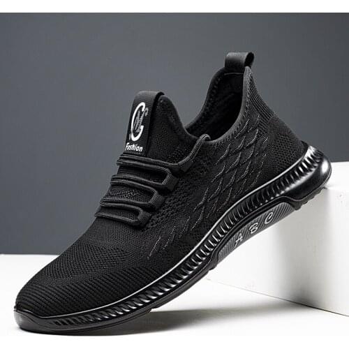 Men Vulcanize Casual Shoes Sneakers Mens Breathable No-slip Men Male Air Mesh Lace Up Wear-resistant Shoes Tenis Light