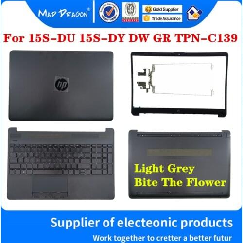 L94454-001 L52014-001 L94448-001 AP2H8000E10 For HP 15s-dy 15s-du CS 15-DW TPN-C139 LCD Bezel Cover Palmrest Bottom Light Grey