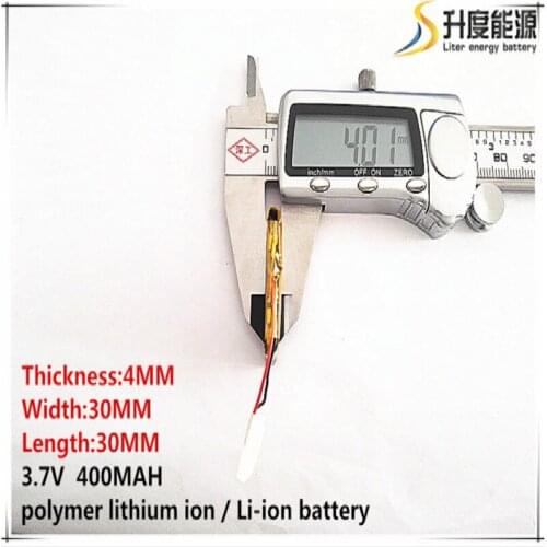 10pcs [SD] 3.7V,400mAH,[403030] Polymer lithium ion / Li-ion battery for TOY,POWER BANK,GPS,mp3,mp4,cell phone,speaker