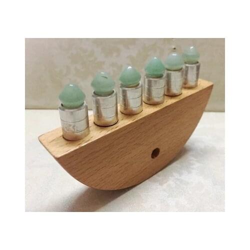 Natural jade Scraping board wood massager face slimming meridians massage Facial Stone Scrape Therapy SPA