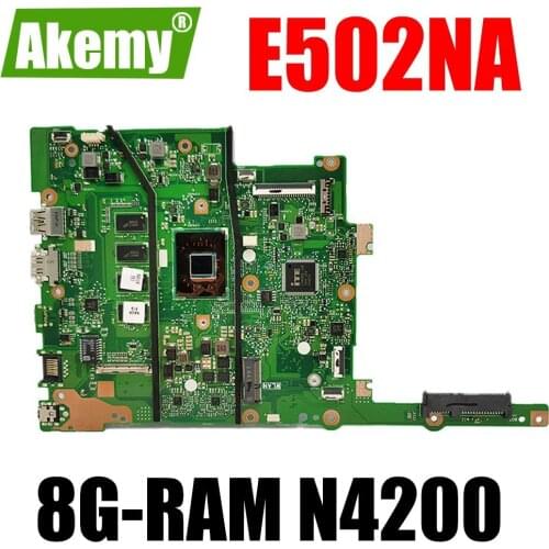 JIANSU 90NB0DI0-R00070 Laptop motherboard For E502N E502NA E402N E402NA E402NAS E502NAS mainboard W/ 8G-RAM N4200