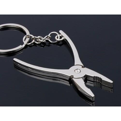Mini Wire Stripper Pliers Crimping Tool Portable Stainless Steel Multi-tool Woodworking Keychain Ring Nipper Hand Tools