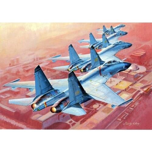 MiniHobby 80398 1/48 Chinese J-11 Aircraft Fighter Model Kit DIY Airplane Jet TH05927-SMT6