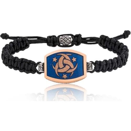 Silver Templar-i Mahsusa Macrame Men 'S Bracelet