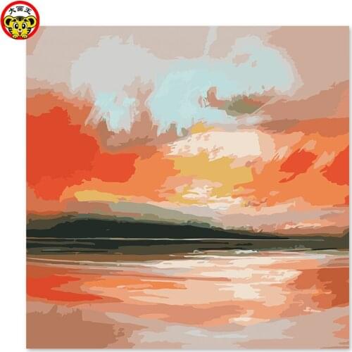 Painting by numbers art paint by number Famous Abstract sky Digital Draw on the canvas, digital DIY painting, decorating home