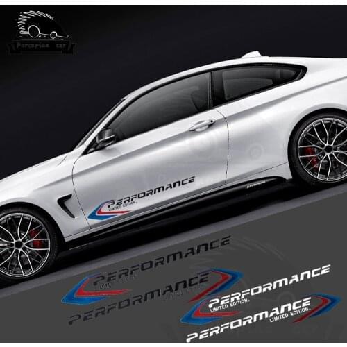 2pcs M Performance Limited Edition Car Door Waist Line Stickers Accessories for BMW X1 X3 X4 X5 X6 M1 M2 M3 M5 M6 3 4 5 7series