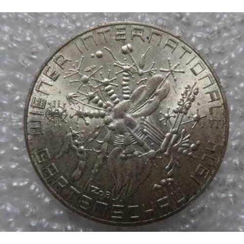 Real Rare Silver Original Coin C Austria 1974 50 Shilling Commemorative Silver Coin Vienna International Flower Festival