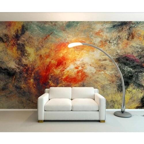 Custom 3D mural wallpaper art watercolor abstract stone pattern wall decoration painting