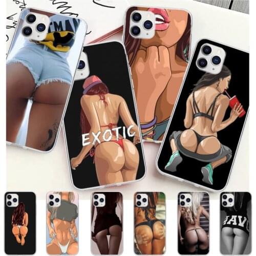 Sexy Ass Woman Girl Transparent Cell Phone Case Cover For Samsung Galaxy A51 A71 S20 S10e S8 S7 S9 S10 Plus