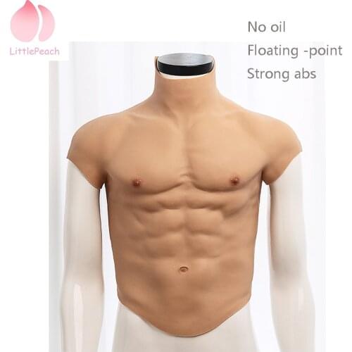 Realistic Silicone Muscle Suit Fake Muscle Fake Belly Simulation Muscle Mans Chest Crossdresser Cosplay Macho