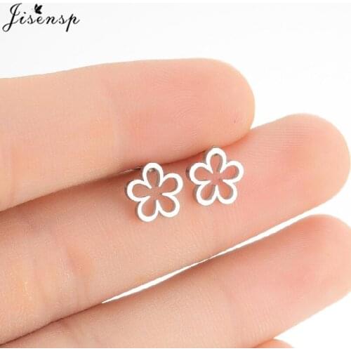 Korean Fashion Small Daisy Flower Stud Earrings for Women Girls Sweet Jewelry Cute Plant Cartilage Ear Piercing pendientes mujer