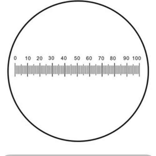 0.05MM Glass Slide Scale Measuring Microscope Micrometer Calibration for Microscope Stage Eyepiece Objective Lens