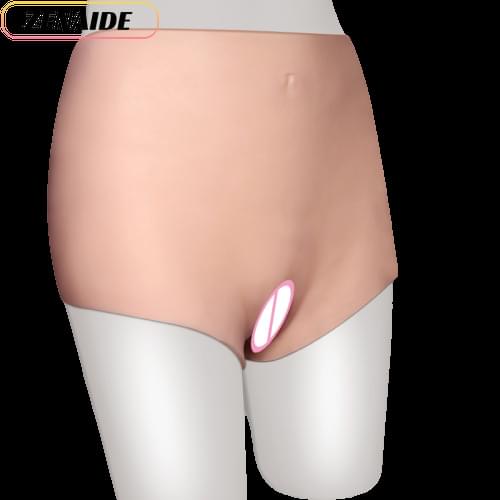 Silicone Vagina Underwear Fake Buttock Ass For Transgender Ladyboy Hip Enhance Vagina